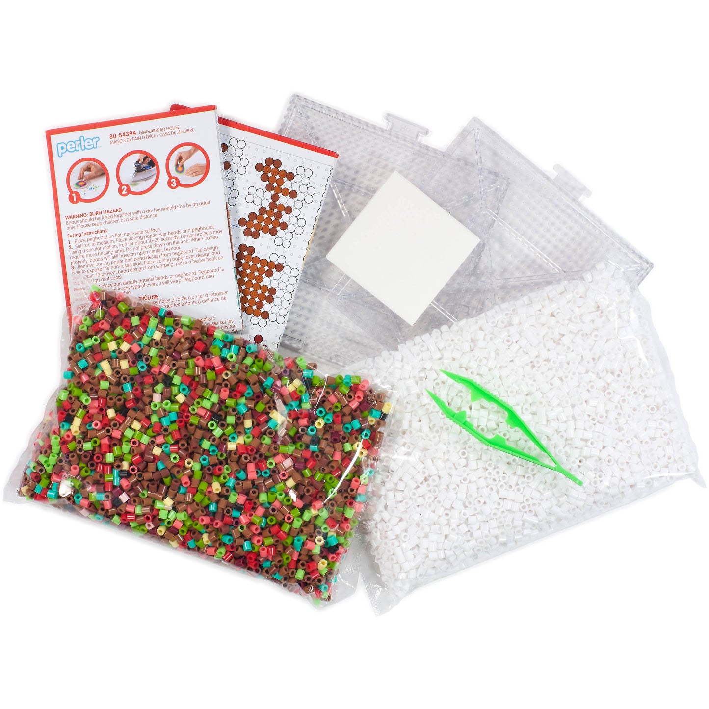 Perler Beads Christmas Gingerbread House