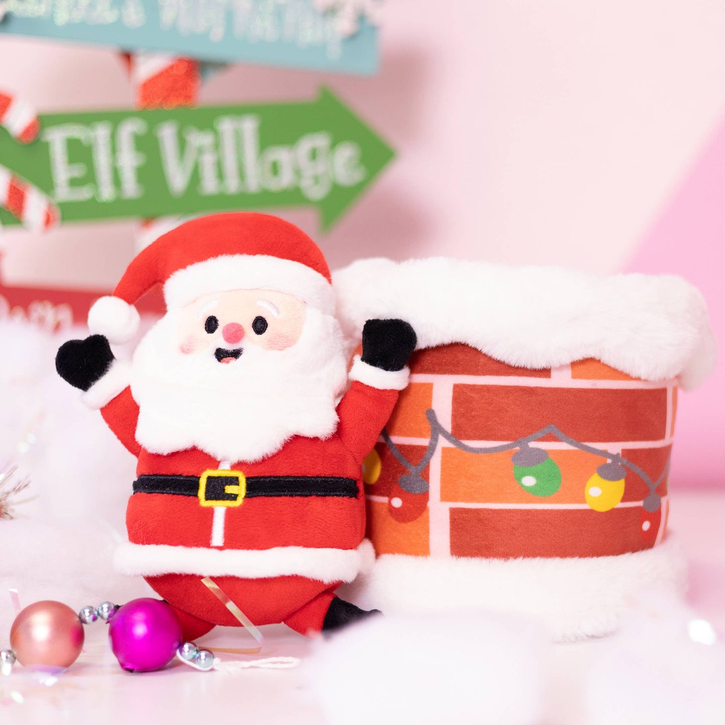 Peek-A-Boo Plush - Santa in Chimney 🎅