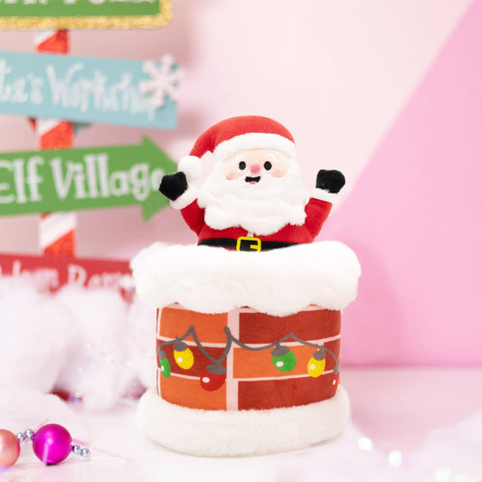 Peek-A-Boo Plush - Santa in Chimney 🎅
